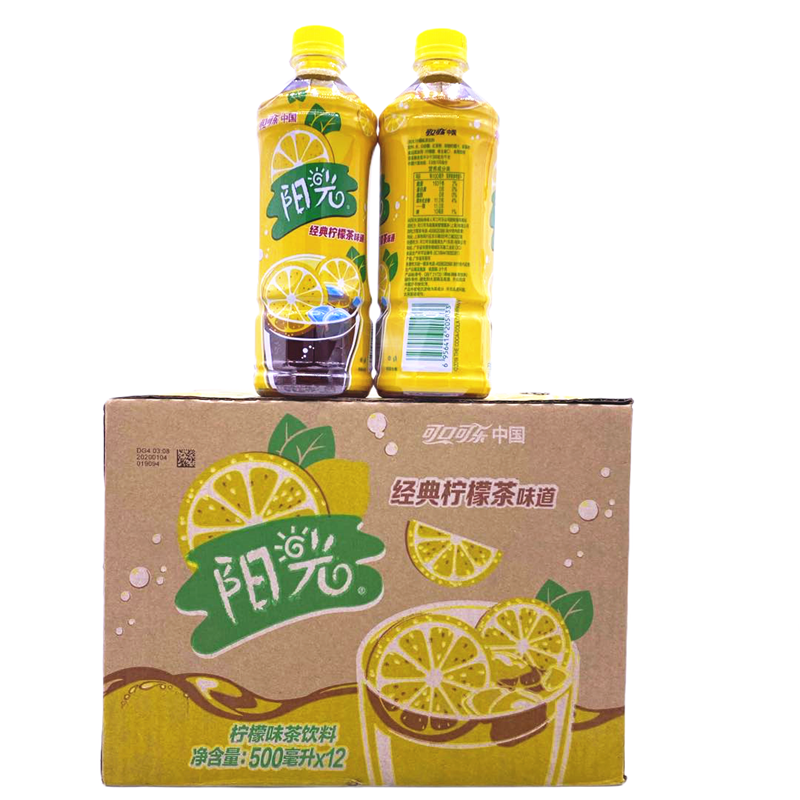 可口可乐阳光（柠檬茶）植物饮料500ml.png